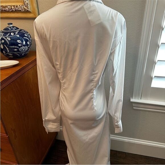 NWT Naked Wardrobe WHITE LONG SLEEVE-S7 - Picture 7 of 8